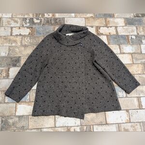 Max Studio Women's 3x Gray Coat Jacket Sweater Cowl